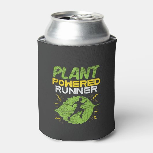Vegan - Pflanze Powered Runner Dosenkühler (Kanne Vorderseite)
