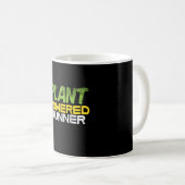 Vegan - Pflanze Powered Runner Kaffeetasse (VorderseiteRechts)