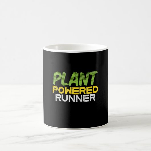 Vegan - Pflanze Powered Runner Kaffeetasse (Mittel)