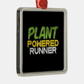 Vegan - Pflanze Powered Runner Ornament Aus Metall (Rechts)