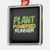 Vegan - Pflanze Powered Runner Ornament Aus Metall (Links)