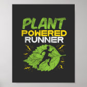 Vegan - Pflanze Powered Runner Poster (Vorne)