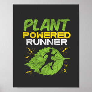 Vegan - Pflanze Powered Runner Poster