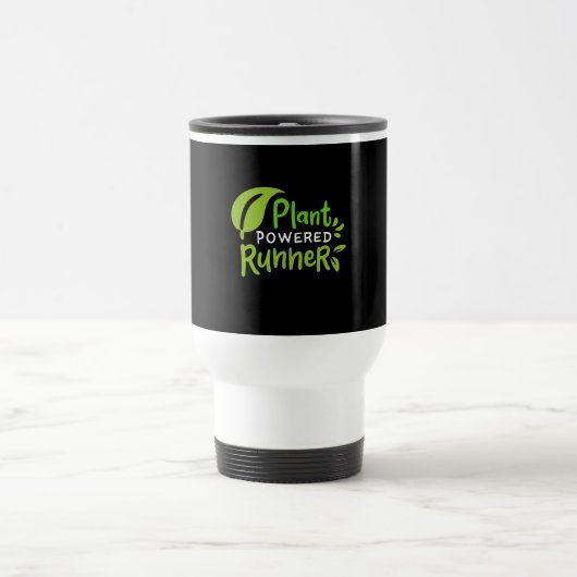 Vegan - Pflanze Powered Runner Reisebecher (Mittel)