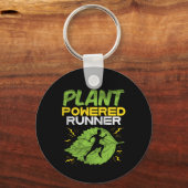 Vegan - Pflanze Powered Runner Schlüsselanhänger (Vorderseite)