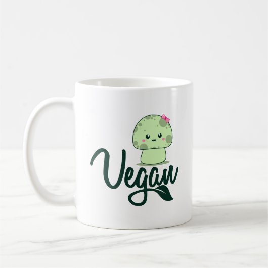 Vegan, Pilz Kaffeetasse (Links)