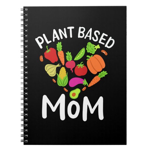 Vegan - Plant Based Mom Notizblock (Vorderseite)