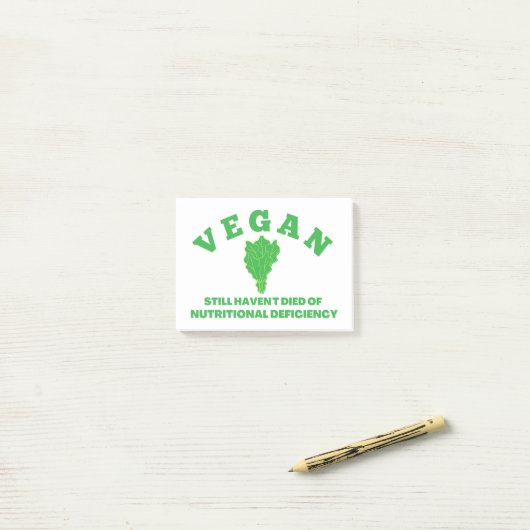 vegan post-it klebezettel (Auf Schreibtisch)