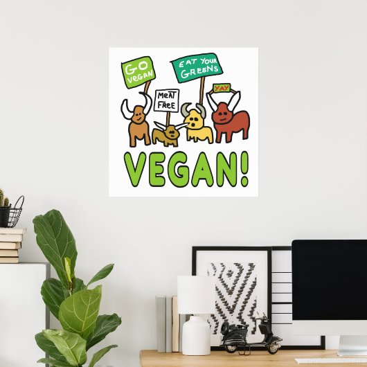Vegan Poster (Heimbüro)