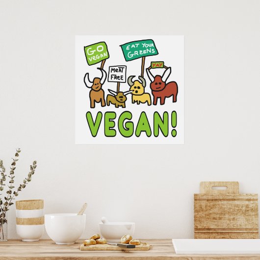 Vegan Poster (Küche)
