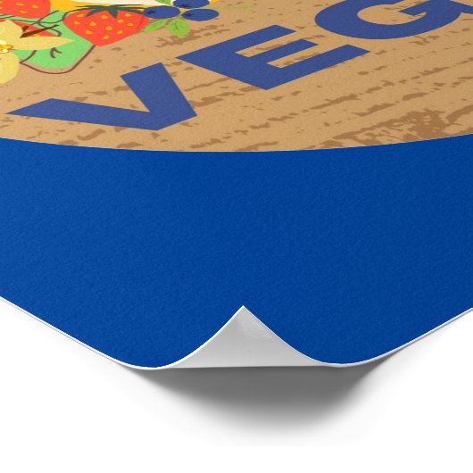 vegan poster (Ecke)