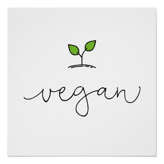 Vegan Poster (Vorderseite)