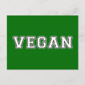Vegan Postkarte (Vorderseite)