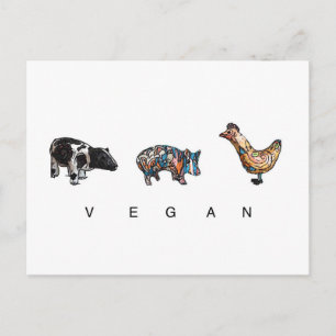 Vegan Postkarte