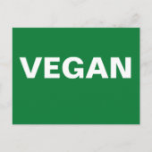 VEGAN POSTKARTE (Vorderseite)