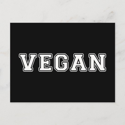 Vegan Postkarte (Vorderseite)