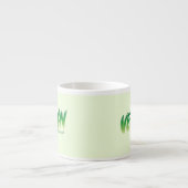 Vegan - Powered by Pflanze Espressotasse (Vorderseite)