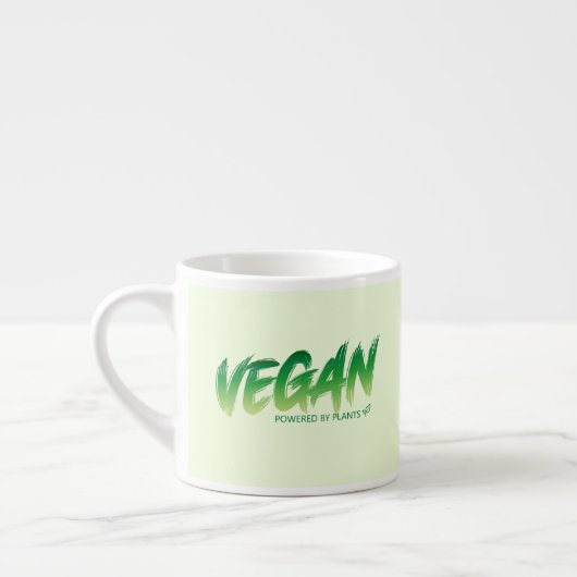 Vegan - Powered by Pflanze Espressotasse (Links)