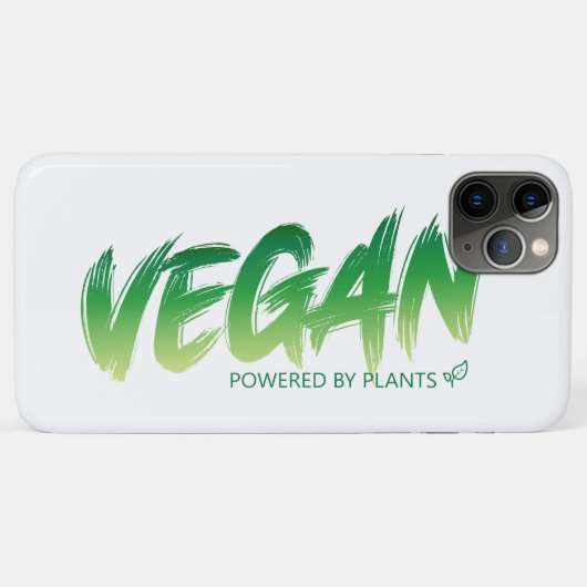Vegan - Powered by Pflanzgut Case-Mate iPhone Hülle (Rückseite (Horizontal))