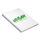 Vegan - Powered by Pflanzgut Notizblock (Rechte Seite)