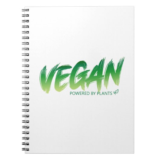 Vegan - Powered by Pflanzgut Notizblock (Vorderseite)