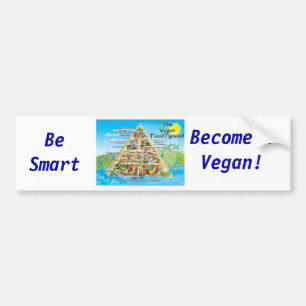 vegan-pyramid-800x600, ist, werden ein veganes autoaufkleber
