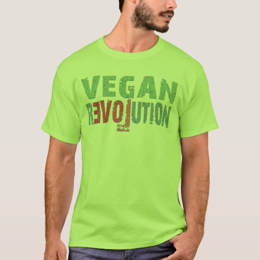 VEGAN rEVOLution -..- T-Shirt (Vorderseite)