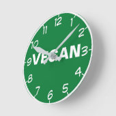 VEGAN RUNDE WANDUHR (Winkel)
