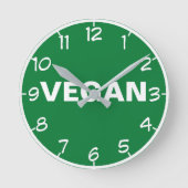VEGAN RUNDE WANDUHR (Vorderseite)