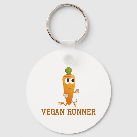 Vegan Runner Carrot Schlüsselanhänger (Vorderseite)