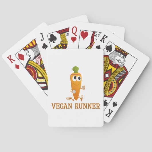 Vegan Runner Carrot Spielkarten (Rückseite)