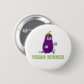 Vegan Runner Eggplant Button (Vorne & Hinten)