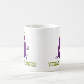 Vegan Runner Eggplant Kaffeetasse (Mittel)