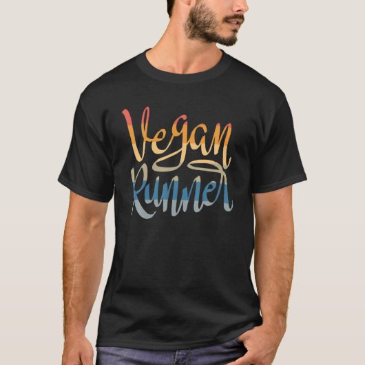 Vegan Runner - Plant Based Athlete Quote Running R T-Shirt (Vorderseite)
