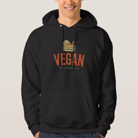 Vegan Saving Lives One Meal At A Time Hoodie (Vorderseite)