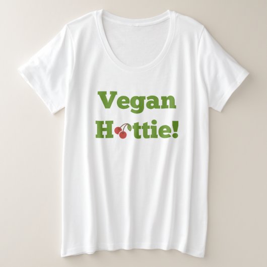 Vegan Schatz Große Größe T-Shirt (Design vorne)