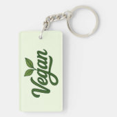 Vegan Schlüsselanhänger (Rückseite)