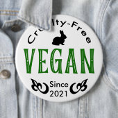 Vegan seit [Datum angeben] Button (Beispiel)