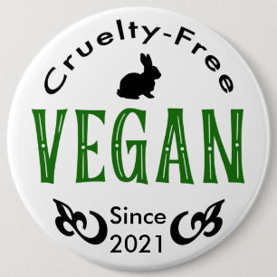 Vegan seit [Datum angeben] Button