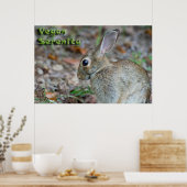 Vegan Serenity Bunny Poster (Küche)