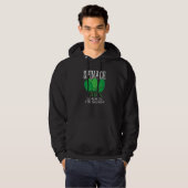 Vegan Spinach I Vegetarian Vegetable Veggie Hoodie (Vorne ganz)