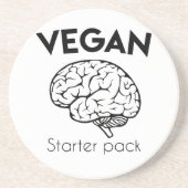 Vegan Starter Pack Sandstein Untersetzer (Vorne)