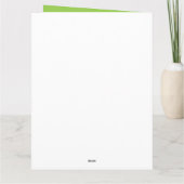 Vegan stolz darauf, Vegan zu sein Karte (Rückseite)