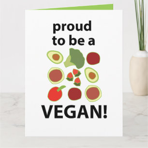 Vegan Stolz ein Veganer zu sein Karte