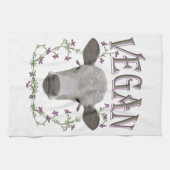 Vegan - Tiere wollen leben Küchentuch (Horizontal)