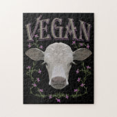 Vegan - Tiere wollen leben Puzzle (Vertikal)