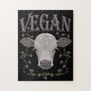 Vegan - Tiere wollen leben Puzzle