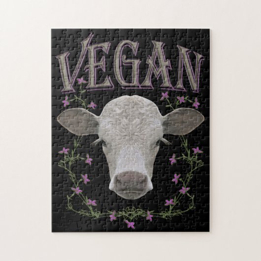 Vegan - Tiere wollen leben Puzzle (Vertikal)