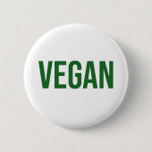 Vegan - Tierrechte Button (Vorderseite)
