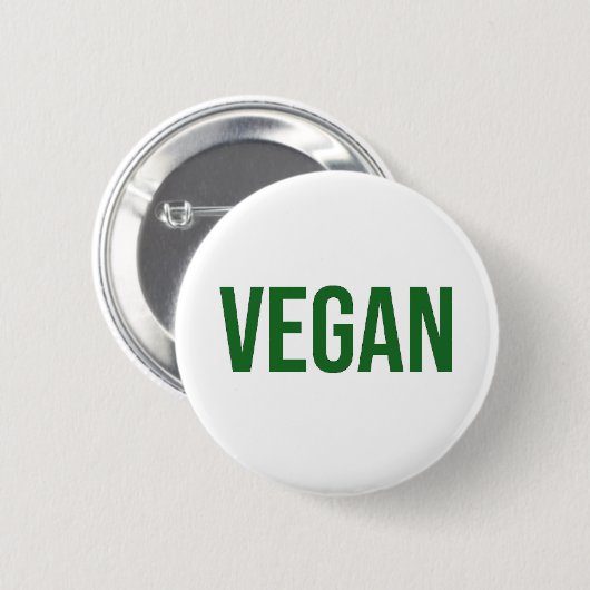 Vegan - Tierrechte Button (Vorne & Hinten)